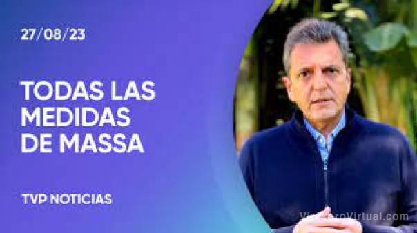 Una por una, todas las medidas anunciadas por Sergio Massa