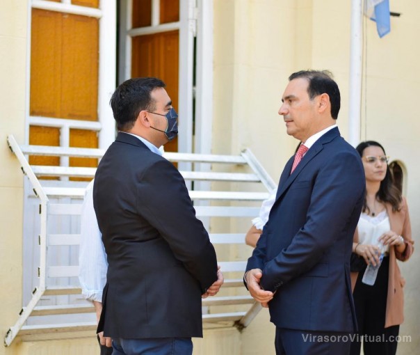 Intendente Suaid y funcionarios acompañaron al Gobernador en el Aniversario 159 de Alvear