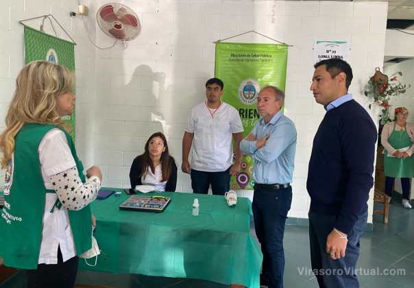 El Ministro Adán Gaya acompañó el operativo de salud en el B° Loma Linda