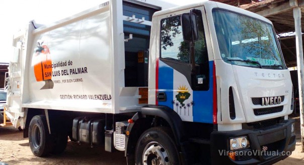 El Gobierno Nacional aportó un camión compactador a San Luis del Palmar