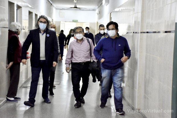 Cardozo verificó las obras de refacción del hospital San Francisco de Asís