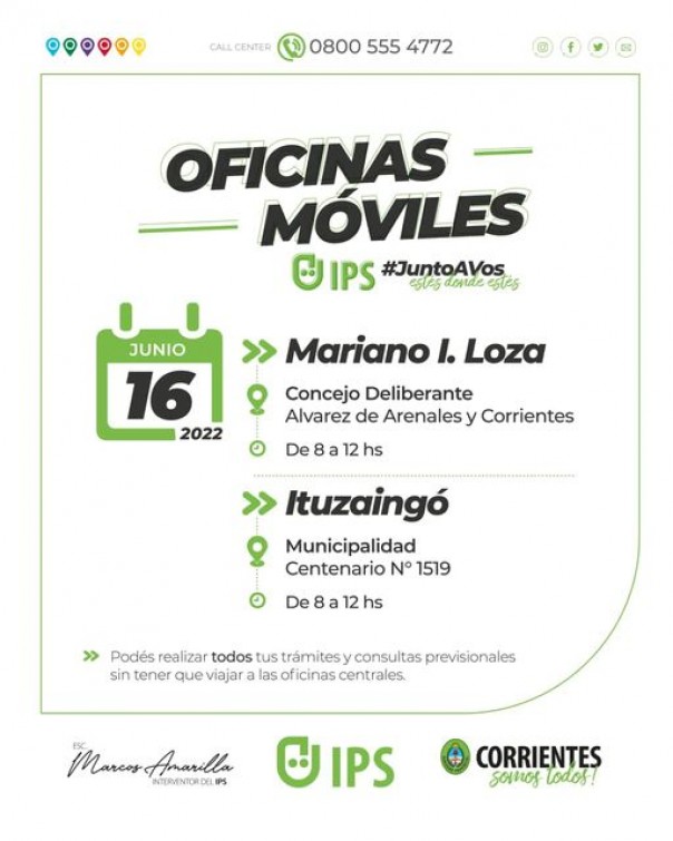 Oficina Móviles del I.P.S en Ituzaingó