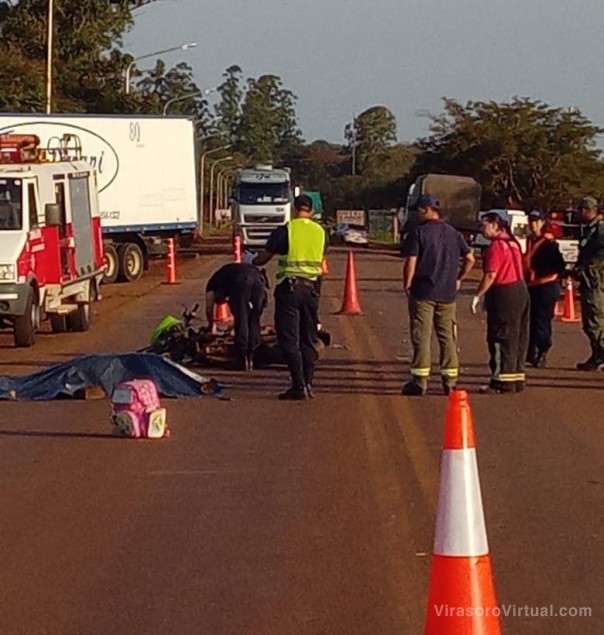 Fatal Accidente en el Acceso Norte de Virasoro Deja un Motociclista Fallecido