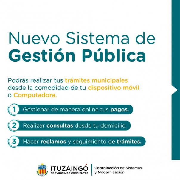 ¡Nuevo sistema de Gestión Pública!