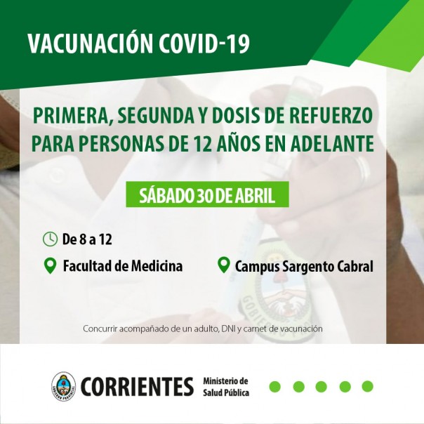 Salud Pública comunica cronograma de las vacunas contra el Covid-19 y la Antigripal