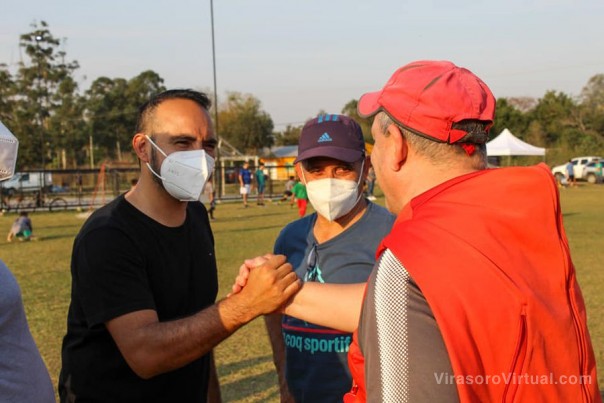 Juan Pablo Valdes estuvo en la cancha