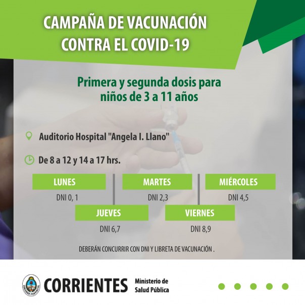 Salud Pública comunica puntos de aplicación de la vacuna contra el Covid-19