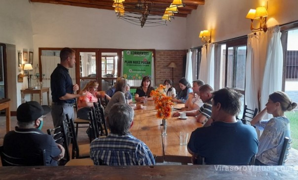 Plan Nuez Pecán: encuentro con productores en Esquina para evaluar el avance del programa