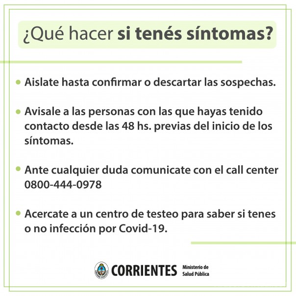 Salud comunica las nuevas recomendaciones de las condiciones de aislamiento