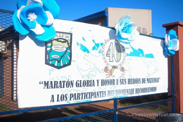 Homenajearon a los ex combatientes con una maratón