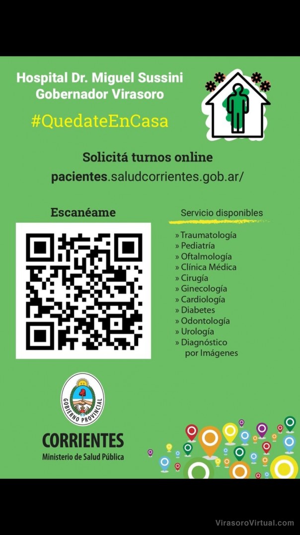 Desde este miercoles 8 de septiembre el Hospital Dr Miguel Sussini de Gdor Virasoro