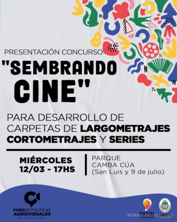 Presentación del concurso “Sembrando cine” en el parque Camba Cuá