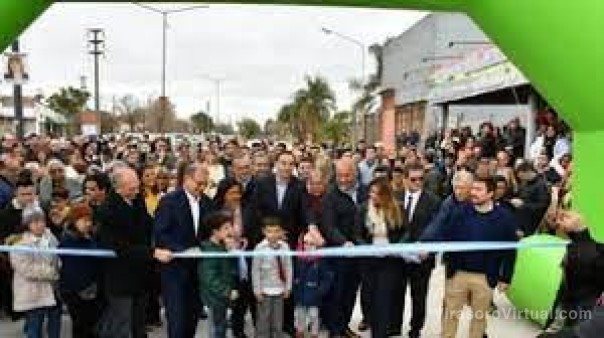 Inauguraron la reconstrucción de un profundo pluvial y repavimentación