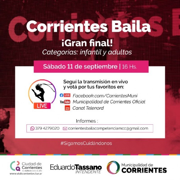 Este sábado llega la primera final del “Corrientes Baila”