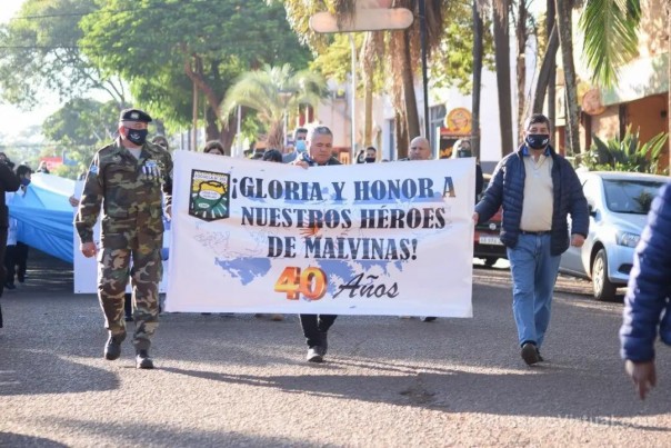 Emotivo acto en homenaje a los 40 años de la gesta de Malvinas