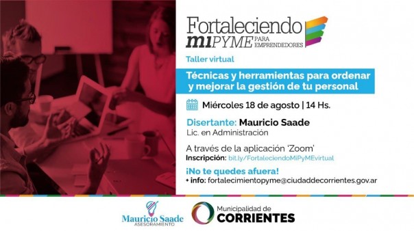 El municipio realizará un taller virtual para pequeños emprendedores
