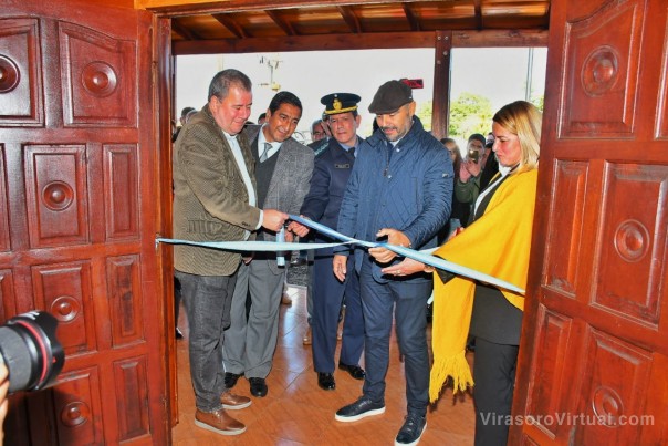 El Gobernador inauguró un nuevo Destacamento del PRIAR en Alvear, para prevenir delitos rurales en la zona