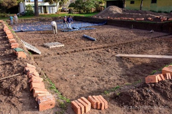 ¡Así están los avances de la construcción de las dos piletas semiolímpicas