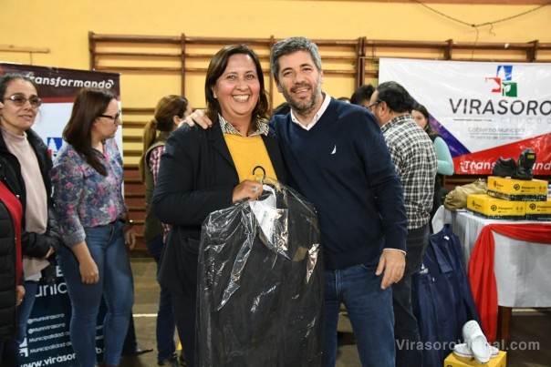 Más de 200 empleados municipales recibieron indumentaria de trabajo