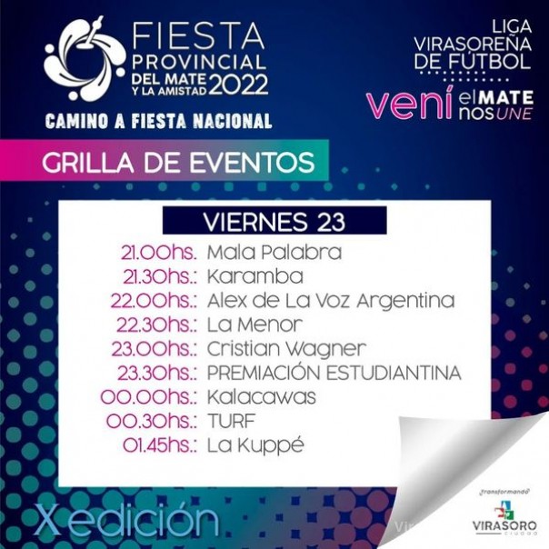 Lanzamiento de la grilla oficial de la X Fiesta Provincial del Mate y La Amistad.