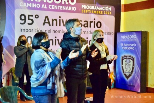 El Intendente, Lic. Emiliano Fernández Recalde, participó de la serenata en honor al Santo Patrono de Virasoro.
