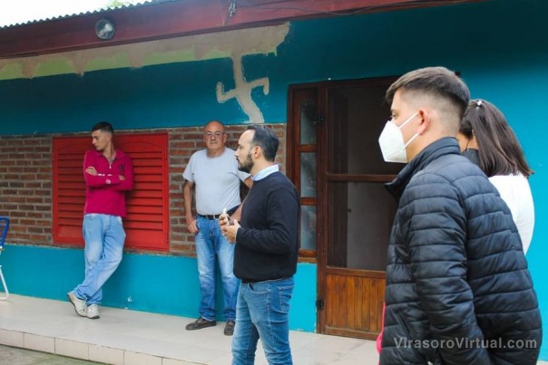 Juan Pablo Valdés visito a los vecinos del barrio San Francisco