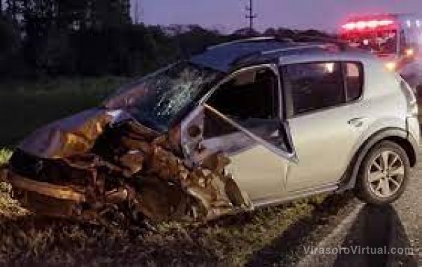 Un muerto y tres heridos en un choque sobre la Ruta 12