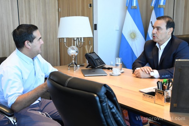 Valdés se reunió con el interventor del Invico para dialogar sobre proyectos en ejecución