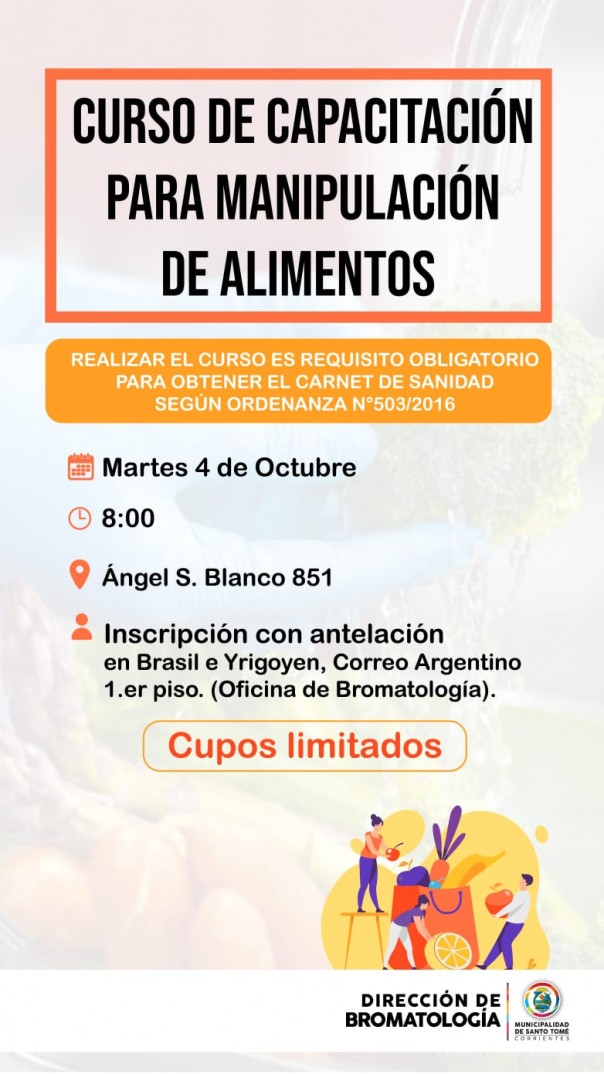Curso Manipulación de Alimentos