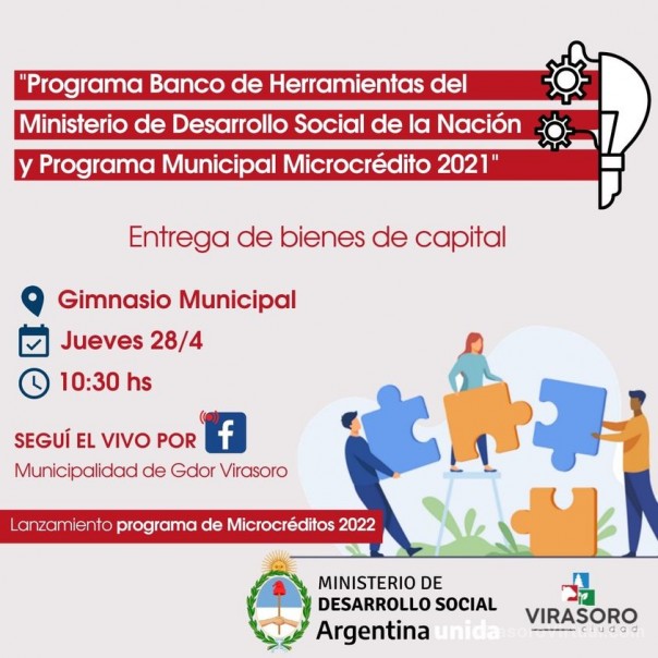 Bancos de Herramientas de Nación y Programa Municipal de Microcréditos: