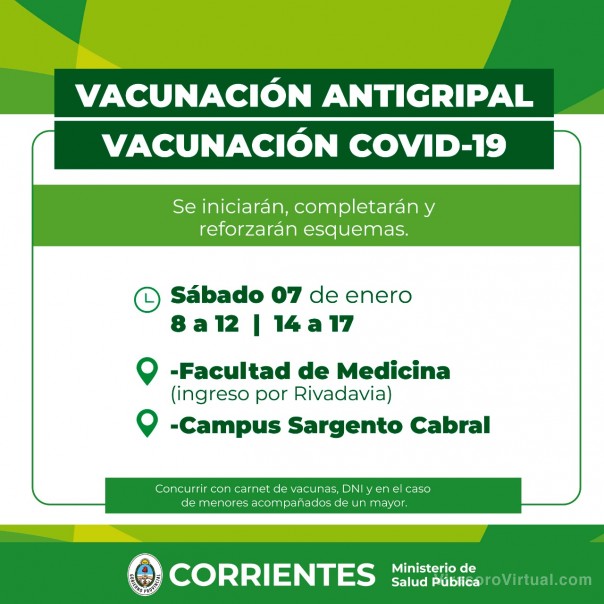 Salud comunica cronograma de las vacunas contra Covid-19 y Gripe