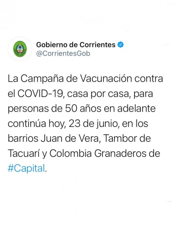 Vacunación Covid-19 casa por casa: este miércoles
