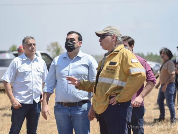 Estamos trabajando en conjunto para combatir los incendios que no dan tregua.