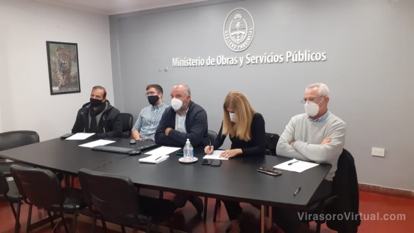 Se realizó la reunión para coordinar la inspección de las obras de la planta de tratamiento de Líquidos Cloacales