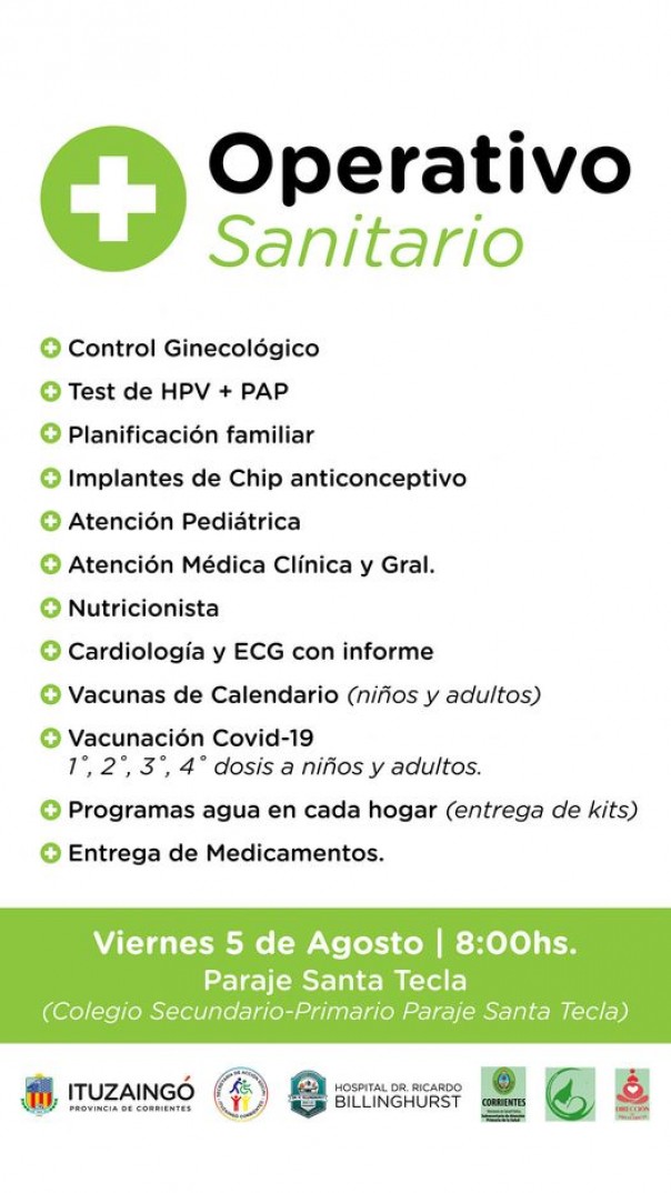 ¡Operativo Sanitario!