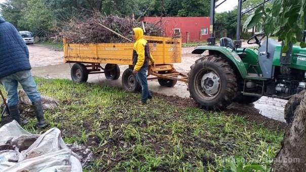 La Secretaría de Obras y Servicios Públicos se encuentra realizando tareas de limpieza