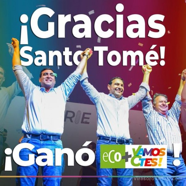 ¡Ganó #SantoTomé ganó ECO + Vamos Corrientes!