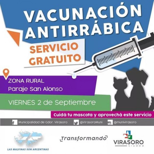 Llegamos con vacunación para mascotas a San Alonso