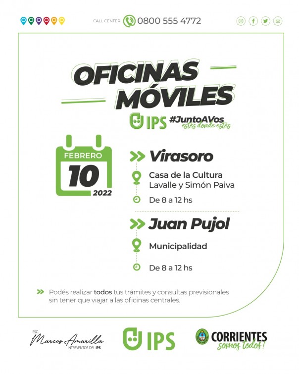 Oficinas móviles en el interior