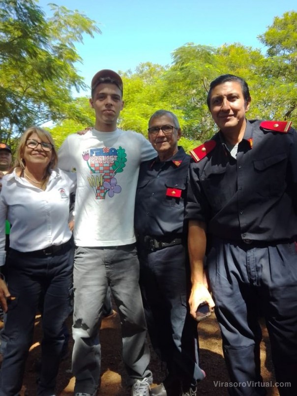 El influencer Santi Maratea en Virasoro