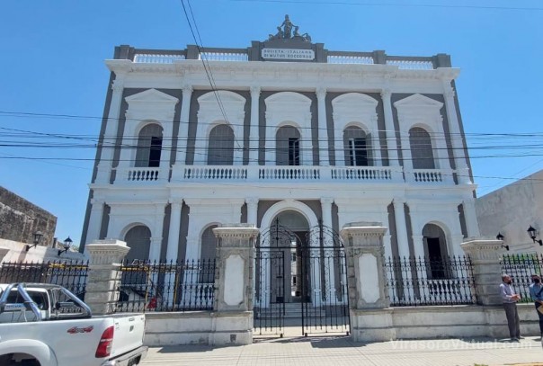 Está en su tramo final la restauración del histórico edificio de la Sociedad Italiana de Goya
