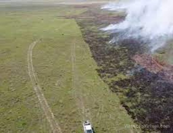 Iberá: cerraron un portal de acceso y estiman que el fuego consumió 4.000 hectáreas