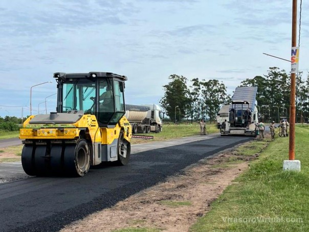 La Provincia comenzó la repavimentación de 30 cuadras de la ciudad de Saladas