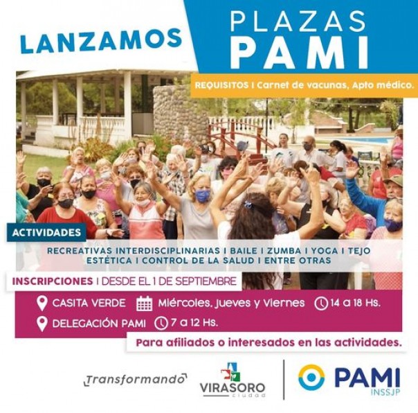 Lanzamos Plazas PAMI