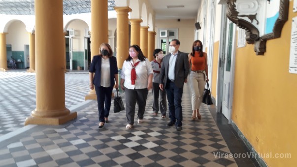 Autoridades del Ministerio de Educación recorrieron escuelas de capital por la evaluación Aprender 2021