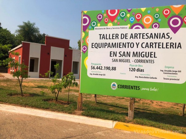 El Taller de Artesanías que construye la Provincia en San Miguel está en la etapa final de detalles