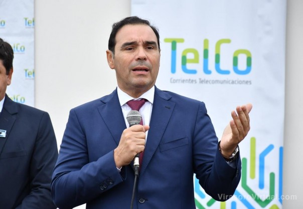 Valdés inauguró en Itá Ibaté la Red Provincial de Fibra Óptica y la línea de alta tensión de 132 Kv
