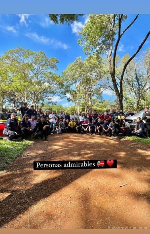 El posteo de @Santimaratea luego de compartir una jornada con Bomberos de toda la Provincia.