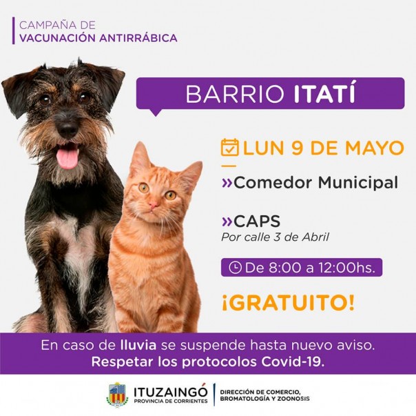 ¡Campaña de Vacunación Antirrábica!