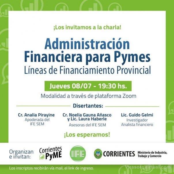 Charla virtual para las pymes de Corrientes